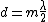 d = m\frac{\lambda}{2}